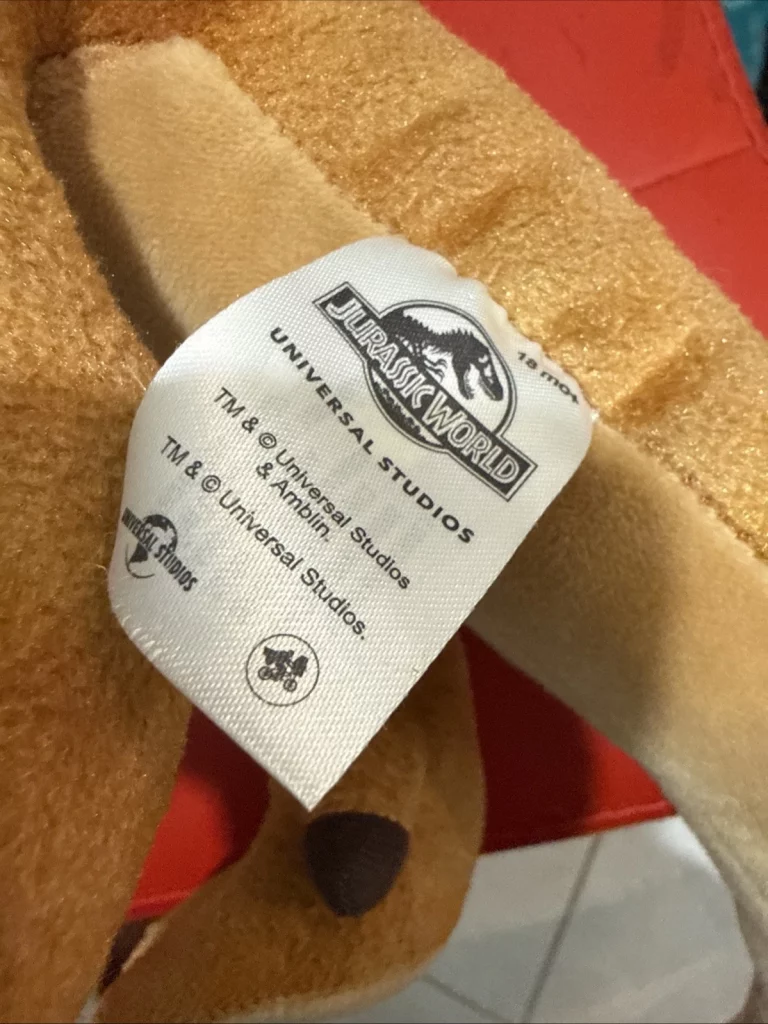 Jurassic World Live Tour T-Rex Dinosaur 16" Plush Toy Tyrannosaurus Universal