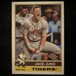 2025 Topps Heritage Baseball Jace Jung Image Variation SP Rookie Card #71