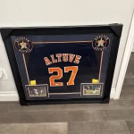 Astros Jose Altuve Authentic Signed Nike Framed Jersey Autographed JSA