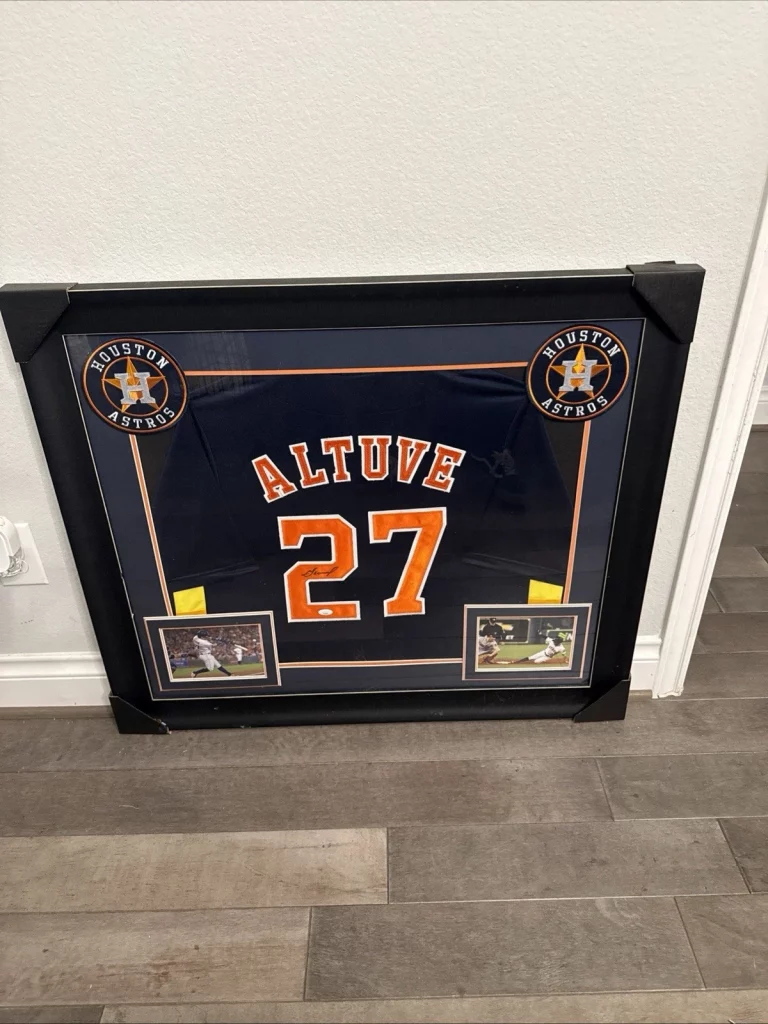 Astros Jose Altuve Authentic Signed Nike Framed Jersey Autographed JSA