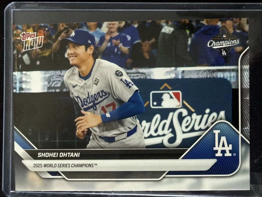 2025 Topps Now WS-1SP Shohei Ohtani Dodgers World Series Champions SP
